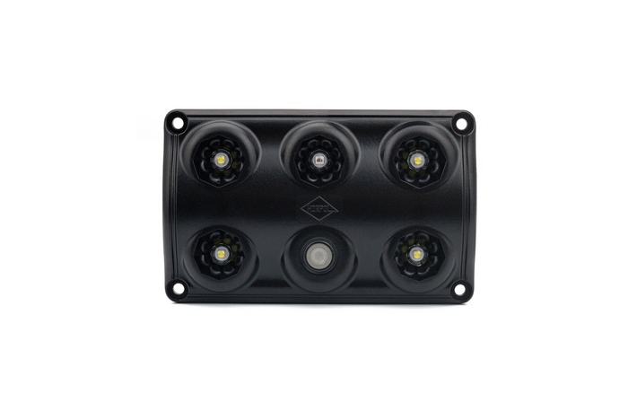 HORPOL LWD2157/CZ LED 900lm juodas automobilio salono žibintas su jungikliu ir raudonu diodu
