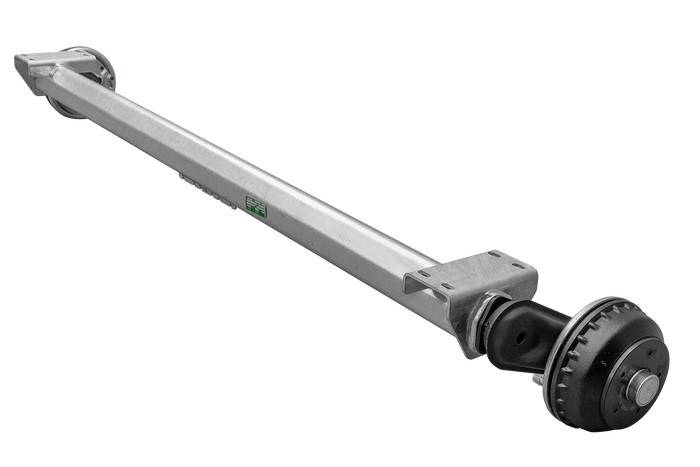 AL-KO COMPACT stabdoma ašis valties priekabai 1350kg 1645/1755mm 2200mm 5x112