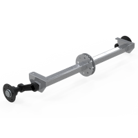 KNOTT VG7-L nestabdoma ašis priekabai 750kg 1607mm 2027mm 4x100