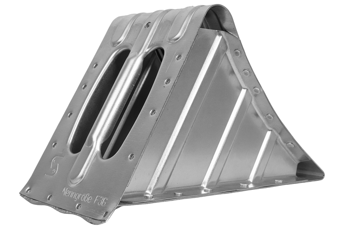KNOTT G36 ratų kaladėlė, metalinė, aukštis: 150 mm