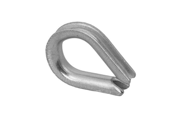 DROMET KU.4 virvės antpirštis, plieninis užsegimas, 4 mm
