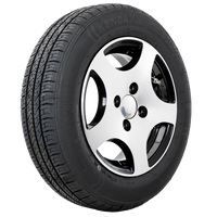 Priekabos ratas PADANGA KENDA 155/70 R13 74N ALU Ratlankiai STARCO poliruoti 5Jx13"H2 4x100 ET:30
