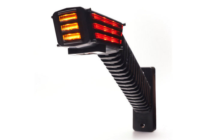WAŚ 2552L W297.5.1 SPOT LED kairysis gabaritinis žibintas ant ilgos kojos