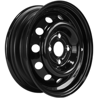 Juodas plieninis ratas 4.00Jx13 4x100 Unitrailer priekaboms