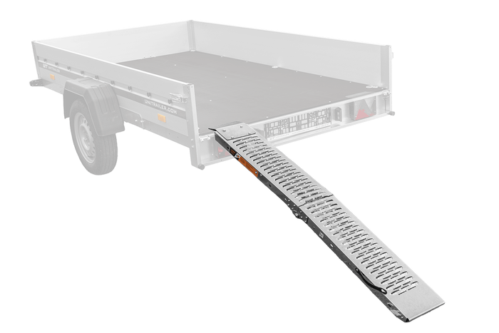 UNITRAILER ALR004 sulankstoma plieninė rampa priekabai 170 cm 227 kg