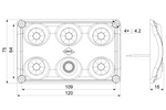 HORPOL LWD2153 LED 900lm automobilio salono žibintas su jungikliu