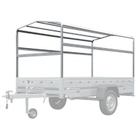H-1100 rėmas priekabos UNITRAILER GARDEN TRAILER 264 ir 264/2KIPP tentiniam dangčiui