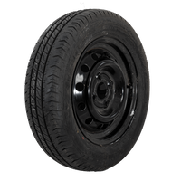 OUTLET Priekabos ratas PADANGA LINGLONG 155/70 R13 75N UNITRAILER RIM juoda 4Jx13&quot;H2 4x100 ET:30