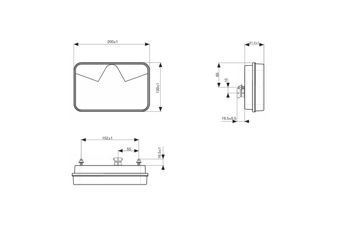 Multiled V prawa 5p. + wsteczny
