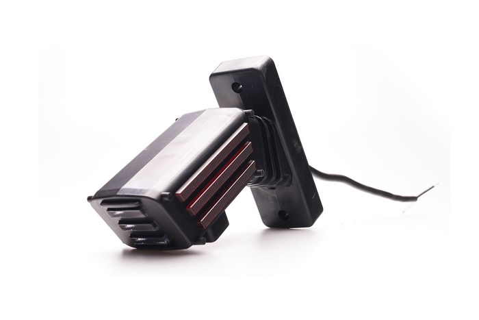 WAŚ 2550L W297.3.1 SPOT LED kairysis gabaritinis žibintas ant trumpos kojelės