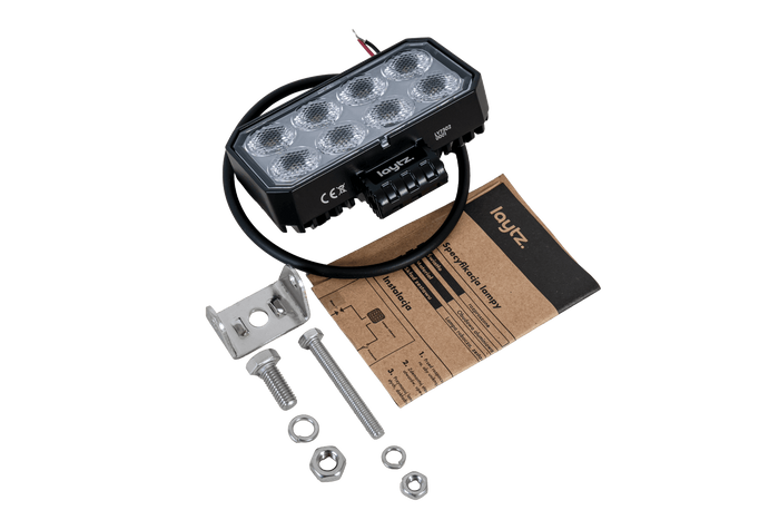 LED darbo žibintas su reflektoriumi LAYTZ LY7302 32xLED 3200lm stačiakampis
