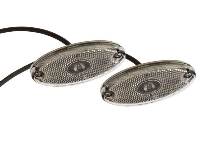 Dviejų ASPÖCK FLATPOINT II LED markerinių lempų rinkinys, baltas, universalus