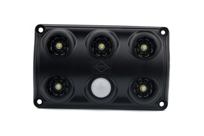 HORPOL LWD2156/CZ LED 900lm juodas automobilio salono žibintas su judesio jutikliu