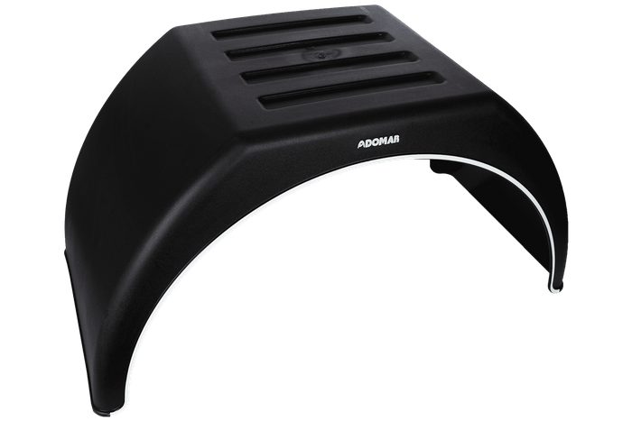 Dvipusis sparnas 14-16" priekabai DOMAR DK3115 plokščia rato arka 915/450mm
