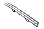 UNITRAILER ALR002 sulankstoma rampa aliumininė priekabai 221 cm 340 kg su diržu