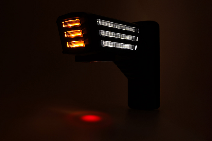 WAŚ 2550P W297.3.1 SPOT LED dešinysis gabaritinis žibintas ant trumpos kojelės