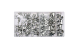 YATO YT-36460 aliuminio kniedžių veržlių rinkinys, M3-M10 dydis, 150 dalių