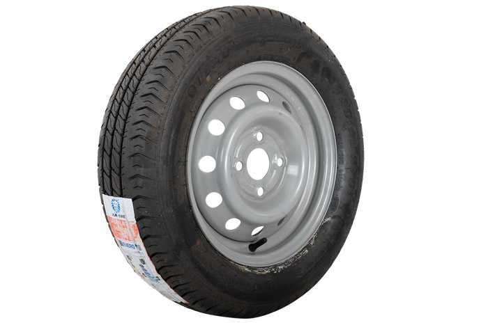 OUTLET Priekabos ratas PADANGA LEAO 165/70 R13 79N RIM UNITRAILER 4Jx13&quot;H2 4x100 ET:30