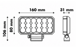 LED darbo žibintas su reflektoriumi LAYTZ LY7305 72xLED 7000lm stačiakampis