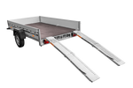 UNITRAILER ALR004B sulankstomos plieninės rampos priekaboms, 190 cm, 400 kg, 2 vnt. komplektas